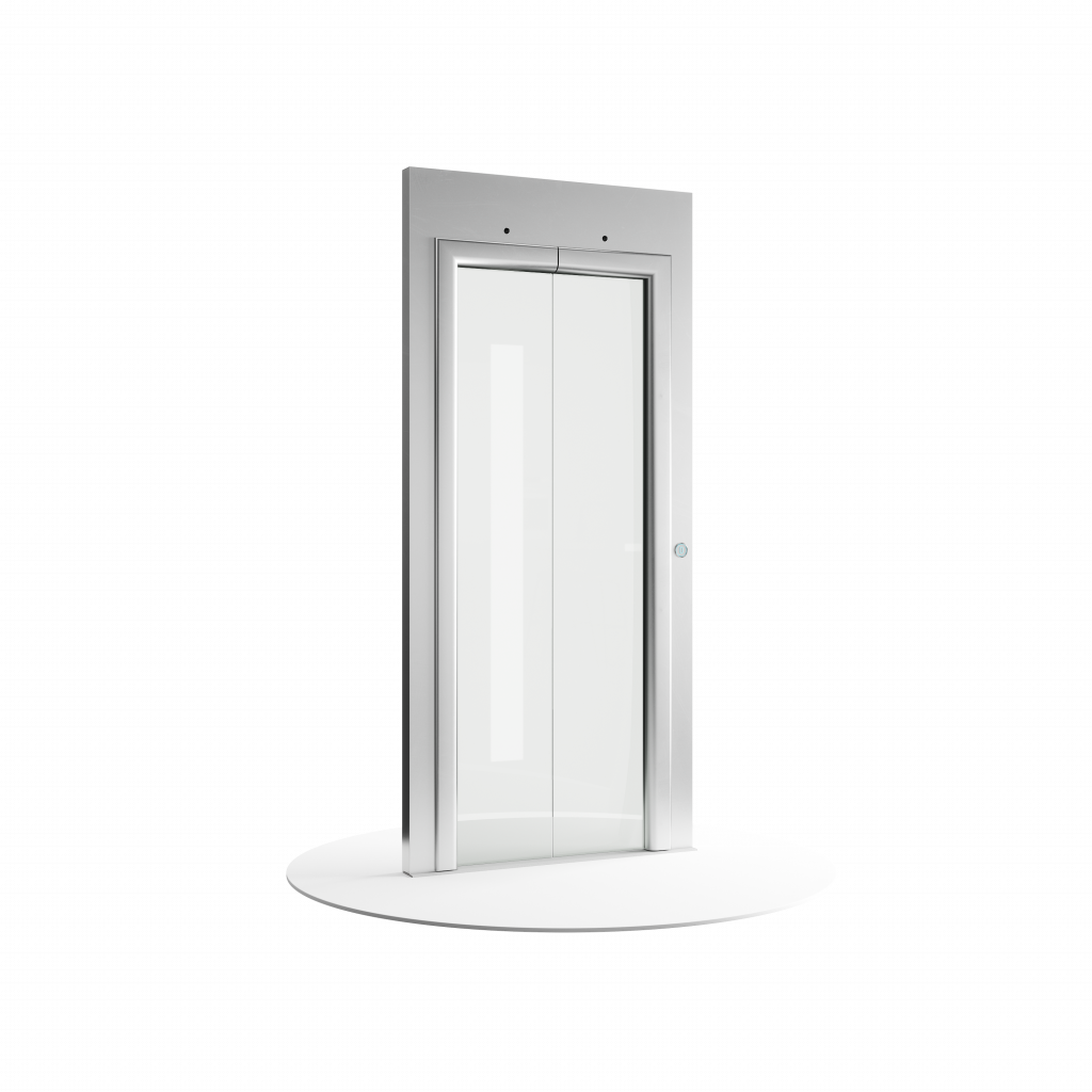 porta per home lift Eltec modello Elettra, immagine da 3d scontornata