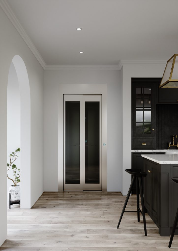 Porta scorrevole vetrata