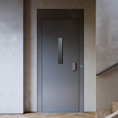 Porta a battente finestrata